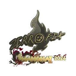 Sticker | zeRRoFIX (Gold) | Shanghai 2024