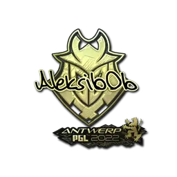 Sticker | Aleksib (Gold) | Antwerp 2022