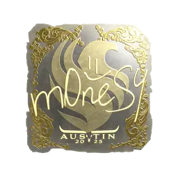 Sticker | m0NESY (Gold) | Austin 2025