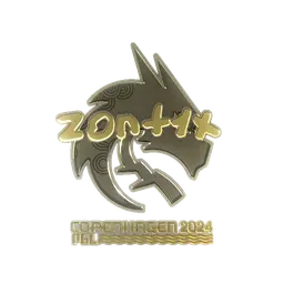 Sticker | zont1x (Gold) | Copenhagen 2024