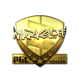 Sticker | markeloff (Gold) | Krakow 2017