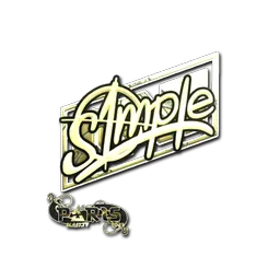 Sticker | s1mple (Gold) | Paris 2023
