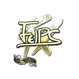 Sticker | felps (Gold) | Paris 2023