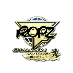 Sticker | ropz (Gold, Champion) | Antwerp 2022