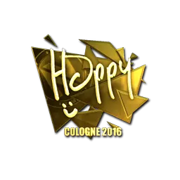 Sticker | Happy (Gold) | Cologne 2016