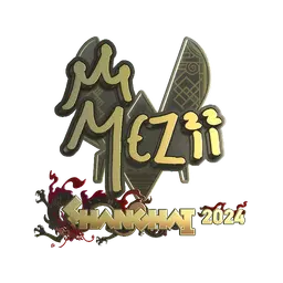 Sticker | mezii (Gold) | Shanghai 2024