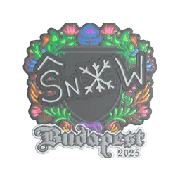 Sticker | snow (Embroidered) | Budapest 2025
