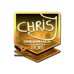 Sticker | chrisJ (Gold) | Cluj-Napoca 2015