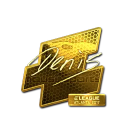 Sticker | denis (Gold) | Atlanta 2017
