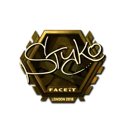 Sticker | STYKO (Gold) | London 2018