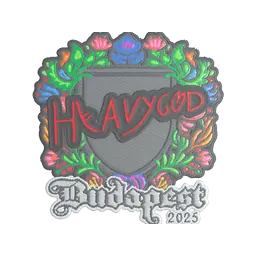 Sticker | Heavygod (Embroidered) | Budapest 2025