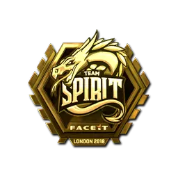 Sticker | Team Spirit (Gold) | London 2018