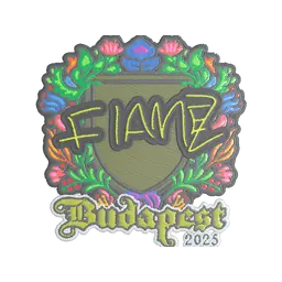 Sticker | FlameZ (Embroidered) | Budapest 2025