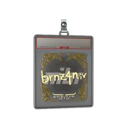 Sticker Slab | brnz4n (Gold) | Austin 2025