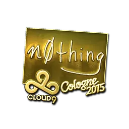 Sticker | n0thing (Gold) | Cologne 2015