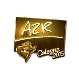 Sticker | AZR (Gold) | Cologne 2015