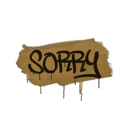 Sealed Graffiti | Sorry (Desert Amber)
