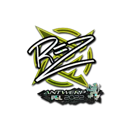 Sticker | REZ (Glitter) | Antwerp 2022