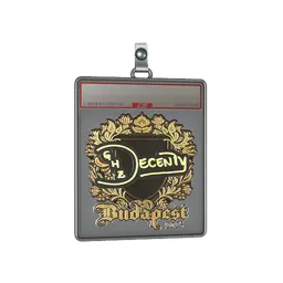Sticker Slab | decenty (Gold) | Budapest 2025