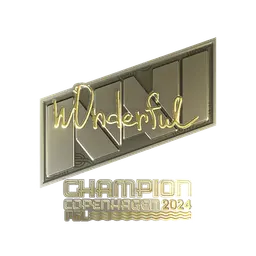Sticker | w0nderful (Gold, Champion) | Copenhagen 2024
