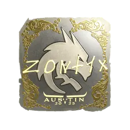 Sticker | zont1x (Gold) | Austin 2025
