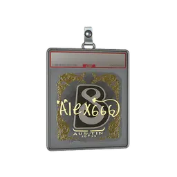 Sticker Slab | alex666 (Gold) | Austin 2025