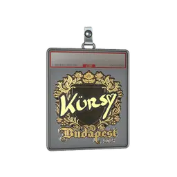 Sticker Slab | Kursy (Gold) | Budapest 2025