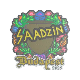 Sticker | saadzin (Embroidered) | Budapest 2025