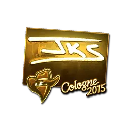 Sticker | jks (Gold) | Cologne 2015