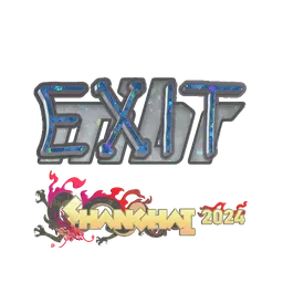 Sticker | exit (Glitter) | Shanghai 2024
