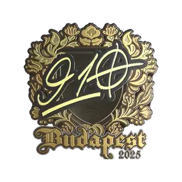Sticker | 910 (Gold) | Budapest 2025