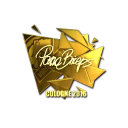 Sticker | pashaBiceps (Gold) | Cologne 2016