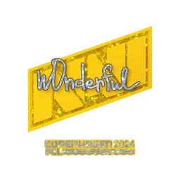 Sticker | w0nderful (Glitter) | Copenhagen 2024