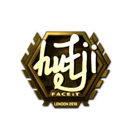 Sticker | hutji (Gold) | London 2018