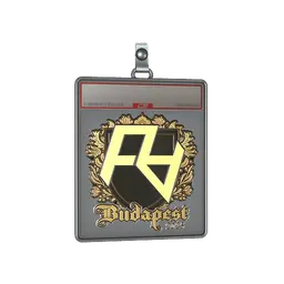 Sticker Slab | Rare Atom (Gold) | Budapest 2025