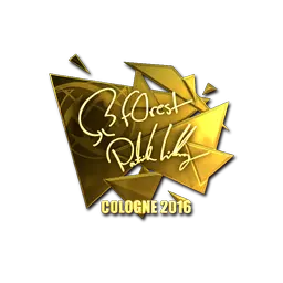 Sticker | f0rest (Gold) | Cologne 2016