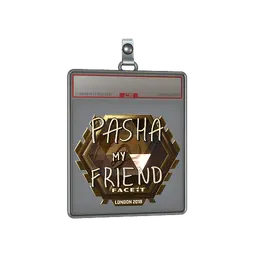 Sticker Slab | pashaBiceps (Gold) | London 2018