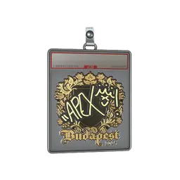 Sticker Slab | apEX (Gold) | Budapest 2025