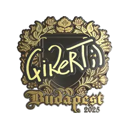 Sticker | qikert (Gold) | Budapest 2025