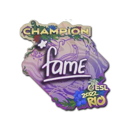 Sticker | fame (Champion) | Rio 2022