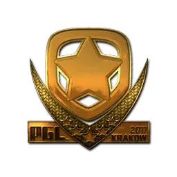 Sticker | Gambit (Gold) | Krakow 2017