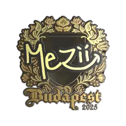 Sticker | mezii (Gold) | Budapest 2025