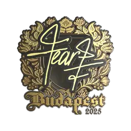 Sticker | fEAR (Gold) | Budapest 2025
