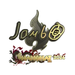 Sticker | jambo (Gold) | Shanghai 2024