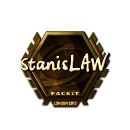 Sticker | stanislaw (Gold) | London 2018