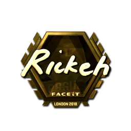 Sticker | Rickeh (Gold) | London 2018