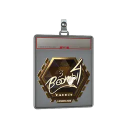 Sticker Slab | Boombl4 (Gold) | London 2018