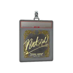 Sticker Slab | nitr0 (Gold) | Austin 2025