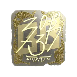 Sticker | zorte (Gold) | Austin 2025