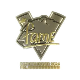 Sticker | fame (Gold) | Copenhagen 2024